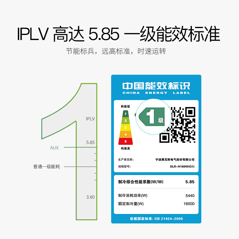 AUX home appliance subsidy 15% central air-conditioning multi-split one-to-four duct machine, new level of energy efficiency, full DC variable frequency heating and cooling, living room embedded air conditioner 6 HP, first-level energy efficiency 160W (G1) one-to-four, upgraded model