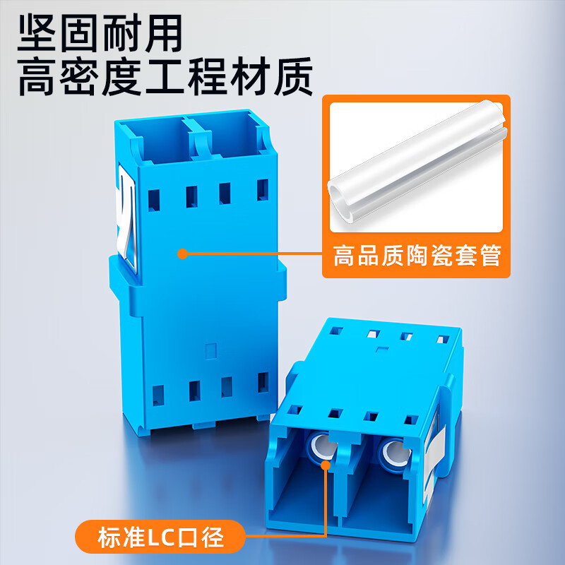 Sai Fiber carrier-grade optical fiber coupler LC interface docking adapter simplex adapter fiber flange docking connector single-mode jumper compatible extension connector