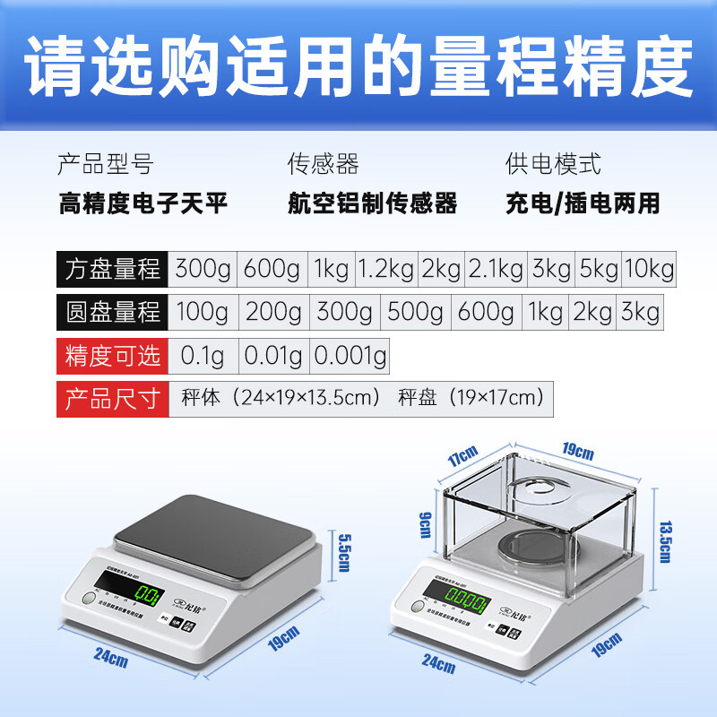 JM JIMING electronic balance 0.01g high-precision platform scale gold gram weighing traditional Chinese medicine balance scale weighing scale A8 LCD electronic scale 2025 new upgrade disc range 600g accuracy 0.01g disc-gold/textile/0.01g