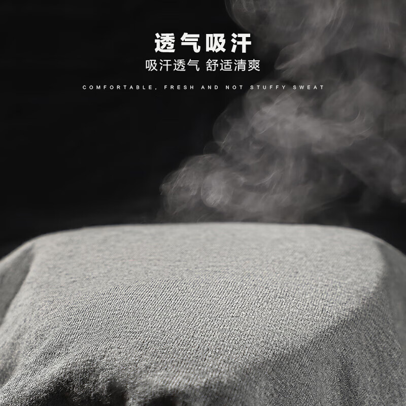 Hengyuanxiang men's short-sleeved T-shirt pure cotton old man's shirt summer thin middle-aged and elderly loose large size bottoming cotton sweatshirt 2 pieces white + gray 2XL 180