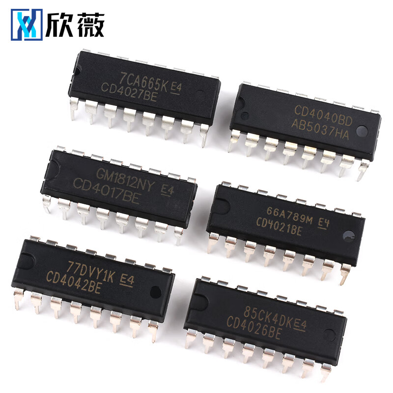 CD4017 4020 4021 4026 4027 4028 4040 4042BE4043 chip straight CD4026DIP-16