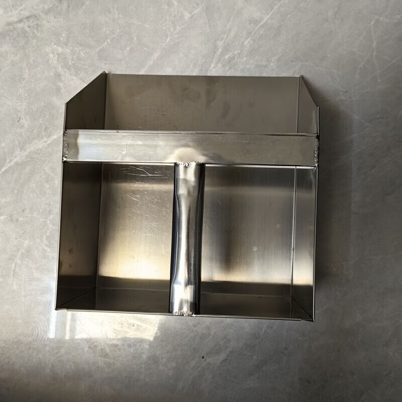 Dustpan factory workshop special thickened flat handle iron bucket dustpan bucket feed shovel iron poke sanitation short handle rub household thickened stainless steel dustpan