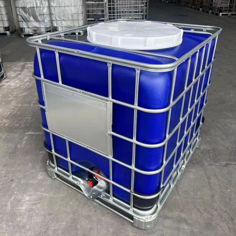 Pupan brand new ton barrel IBC container barrel diesel barrel water storage barrel thickened plastic square barrel storage water tank ton barrel chemical barrel washed second-hand ton barrel 1000L does not include freight