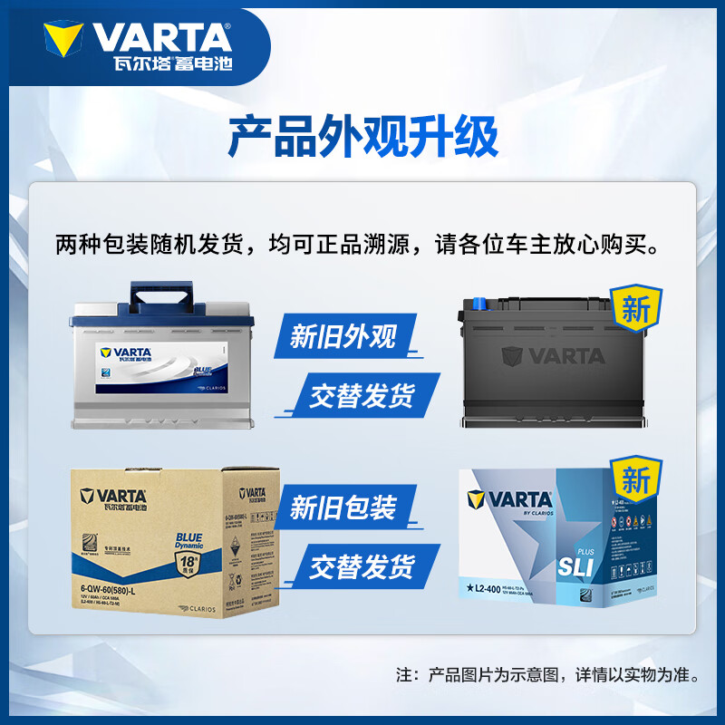 VARTA car battery blue label 80D26L Hyundai Toyota Mazda Pentium BYD home installation