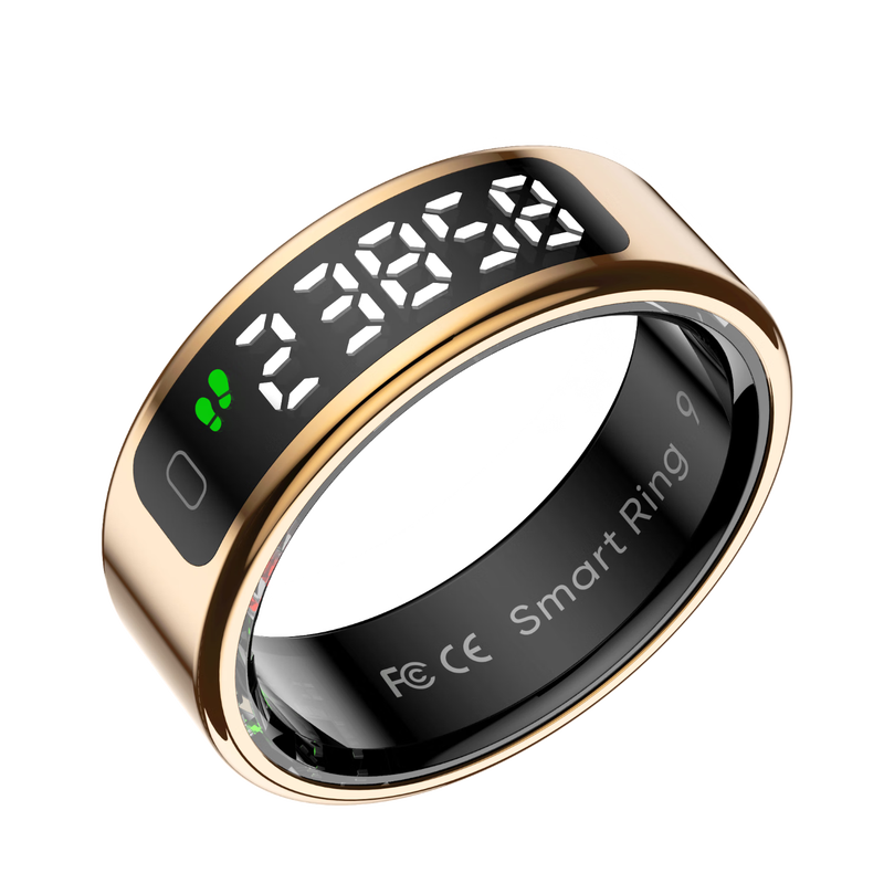 Vegeta 2025 new smart ring multifunctional heart rate blood oxygen sleep health monitoring multi-sport mode recording step counting running smart ring rose gold heart rate blood oxygen/remote photography, etc. 13# inner diameter 22.4mm circumference 70.4mm