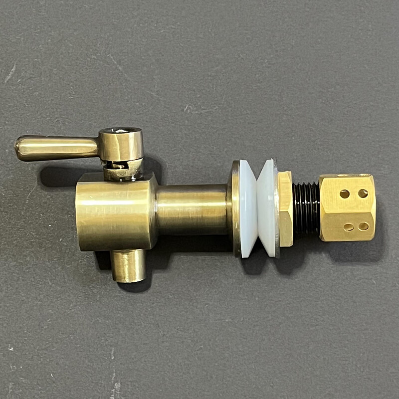 Mo Yi water tank faucet purple clay ceramic medical stone water tank switch purified water tank water storage bucket all copper water stop valve wine jar E2 new pure copper faucet gift copper anti-blocking cap