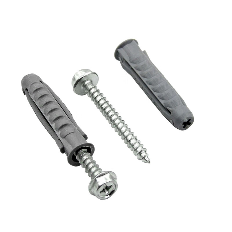 Jingxuan LCD TV mount expansion screw tetrahedral plastic expansion tube nail TV bracket expansion screw M10 10*50 (10 sets)