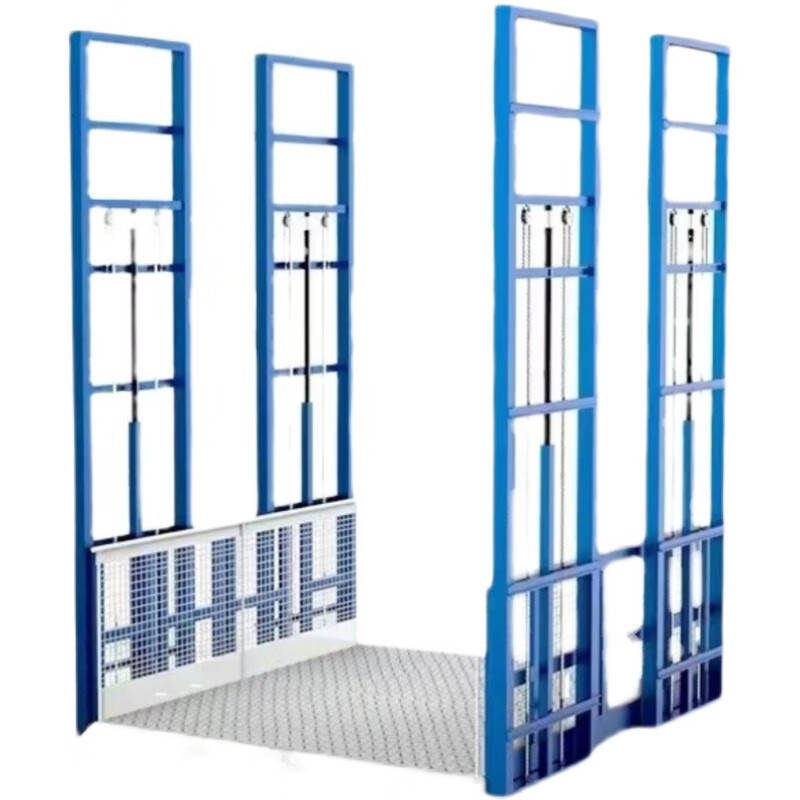 CLCEY lift freight elevator factory elevator guide rail hydraulic platform hydraulic freight elevator simple lift safety anti-fall customized monorail freight elevator