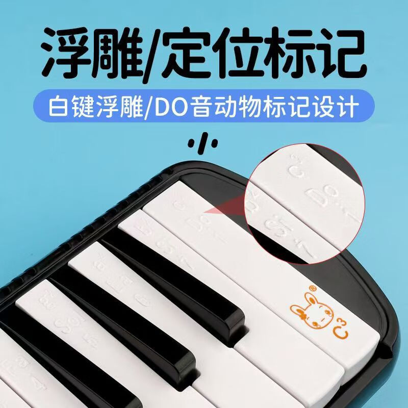 Chimei mouth organ 37-key primary school student teaching children beginners adult professional playing mouth organ wind instrument for junior high school students 37-key black practical gift introductory model for children's beginners
