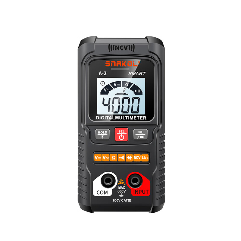 Snake A2 fully automatic multimeter voice broadcast digital high-precision intelligent anti-burn meter electrician multimeter NCV A-2 (fully automatic recognition + voice broadcast) 0-600V