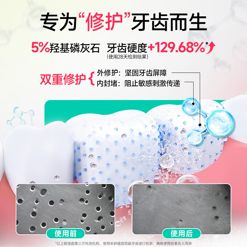 Meyarn Orthodontic Toothpaste Contains Fluoride for Whitening, High Fluoride and Anti-caries, Special for Teenagers and Adults to Orthodontize Teeth 10g Mint Lemon