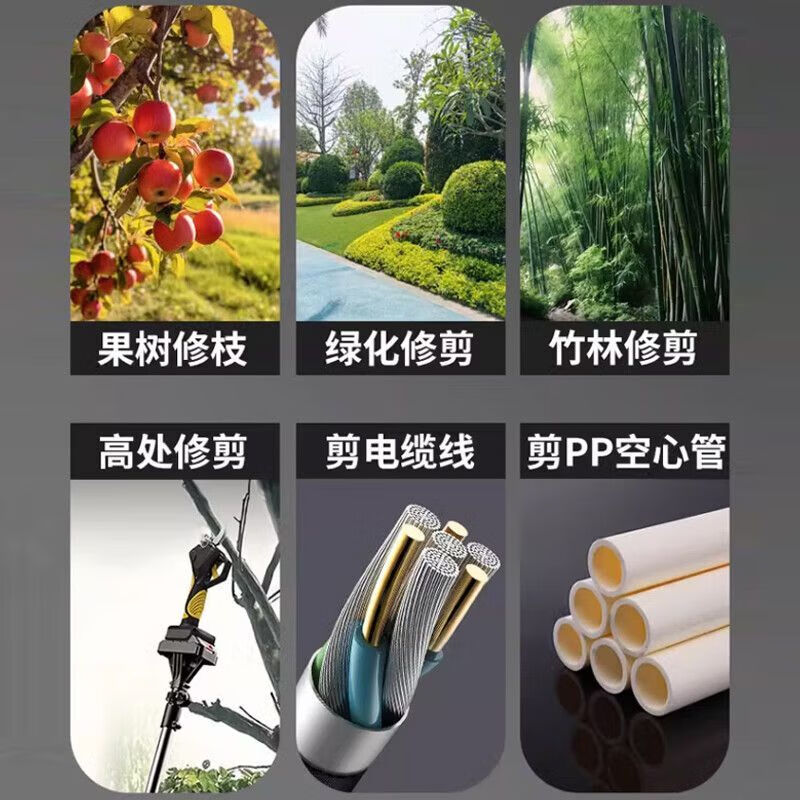 Siemer German brushless electric scissors for cutting branches, electric scissors for pruning, garden fruit trees, peppercorns, thick branches, first choice for big gardeners, 10-cell dual battery, long battery life