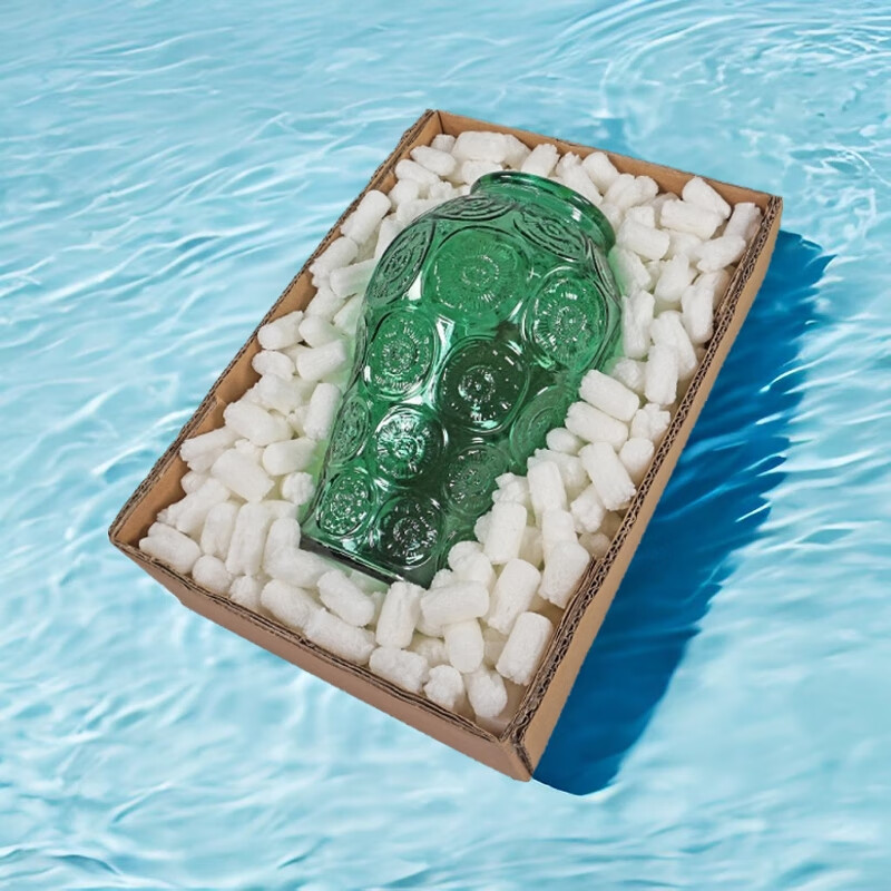 Greenway 15 liters of biodegradable styrofoam filling, starch foam granules, 3D printed parts, shockproof packaging, white extension (non-water soluble/environmentally friendly and low carbon), 35 liters (carton 53*23*29cm)