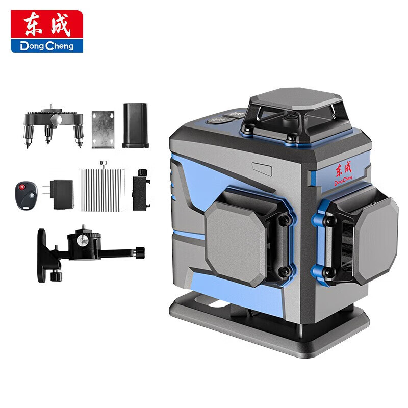 Dongcheng level green light wall-mounting meter 12-line 16-line Anping tile wall-mounting meter line-laying meter floor tile sweep-and-lay meter FF-16L 16-line level