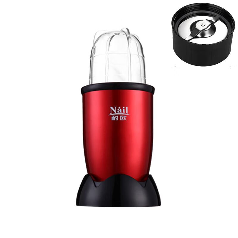 Niou/Small Electric Food Mill Tablet Grinder Medicinal Crusher Western Medicine Powdering Machine Red 150ml Slotted Knife