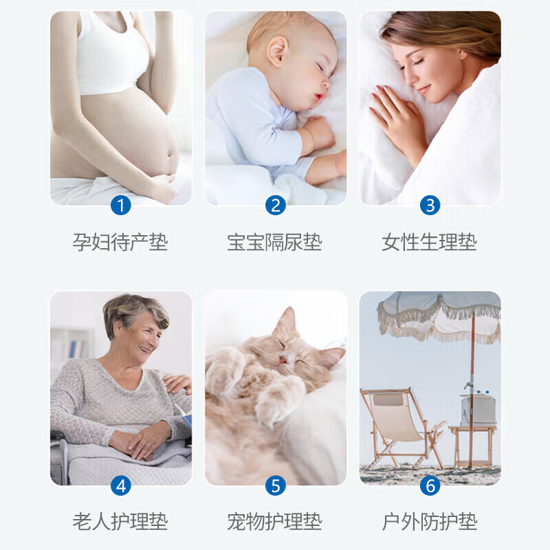 Haishi Hainuo diaper pad disposable adult medical device size nursing pad 60x90cm maternity pad for adults and the elderly 100 pieces