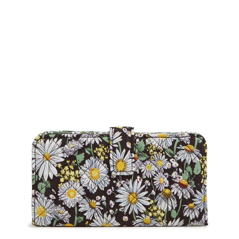 Vera bradleyVera Bradley Women's Cotton RFID Finley Small Wallet, Daisies, One Size Daisies One Size