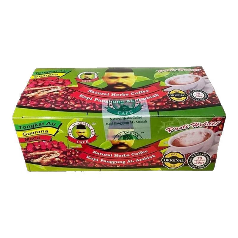 KITE KONNECT Tongkat Ali Malaysian Men's Coffee Instant Energy Old Man's Head Herbal Original Imported Tongkat Ali Original Genuine Coffee 1 Pack Trial Drink