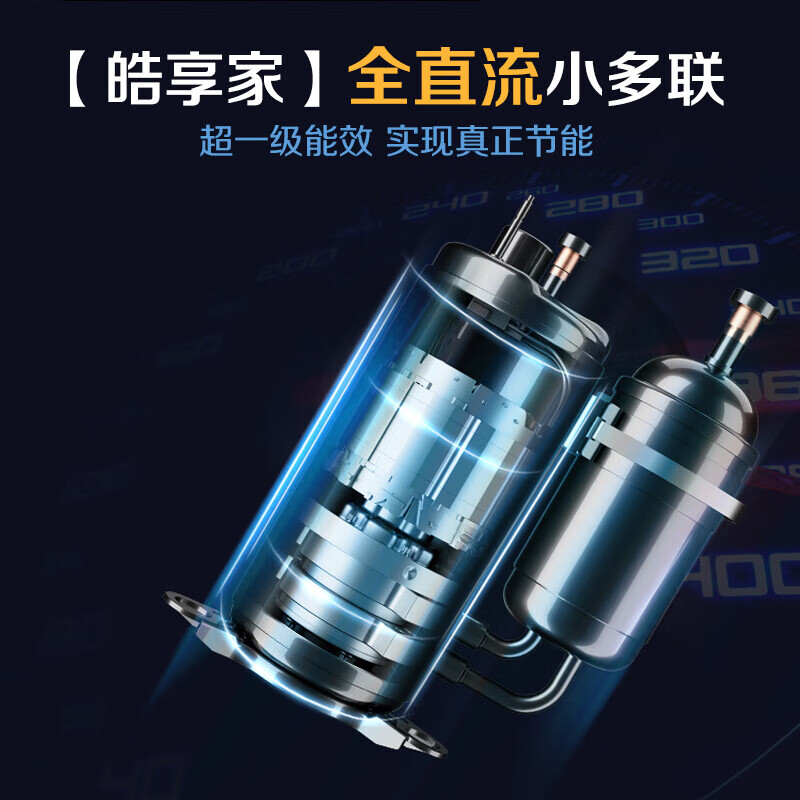 AUX home appliance subsidy 15% central air-conditioning multi-split one-to-four duct machine, new level of energy efficiency, full DC variable frequency heating and cooling, living room embedded air conditioner 6 HP, first-level energy efficiency 160W (G1) one-to-four, upgraded model