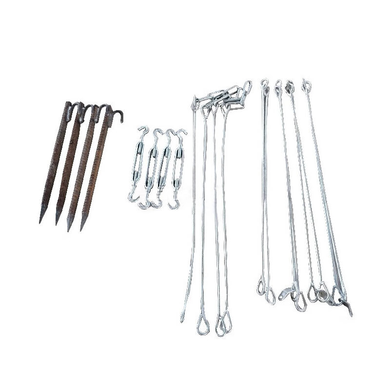 Early traveler horizontal bar outdoor school competition special horizontal bar accessories ground nails + turnbuckle + pull cord + extension cord set
