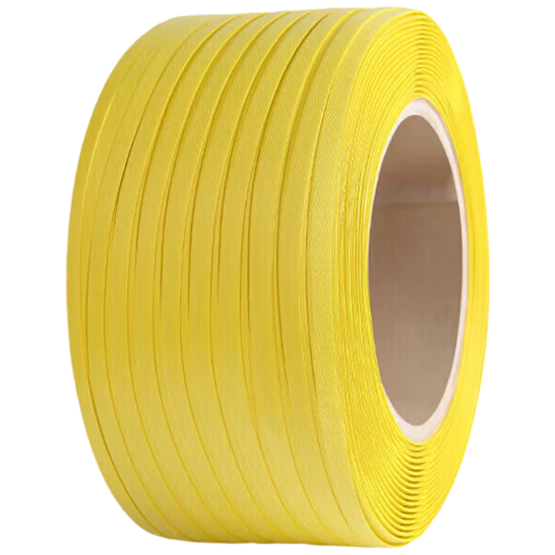 Xinyue Changhui E11204-1 packing tape, hot melt packaging tape for semi-automatic baling machine, plastic PP manual strapping tape, about 18 catties/roll (yellow)