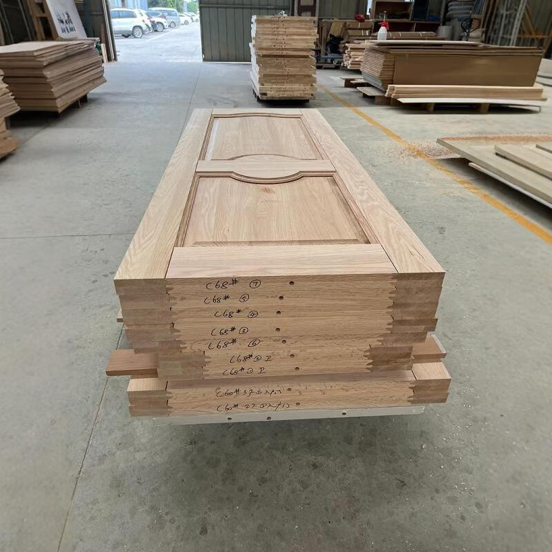 Red oak wood door, custom painted door, soundproof door, silent door set door, bedroom door, boxwood interior door, solid wood composite door including door cover