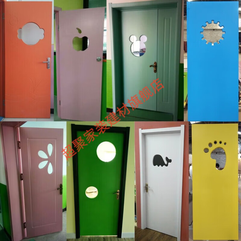 Meikejie interior door wooden door kindergarten door rental house wooden door temporary engineering door school door solid wood composite door paint-free door paint-free engineering door