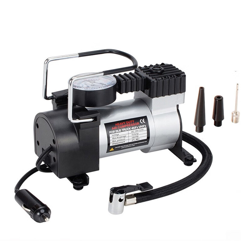 Gongma 220V inflatable pump, car home dual-purpose inflator, portable high-power inflator for electric vehicles and cars, 220V+12V dual-use set + battery clamp + extension