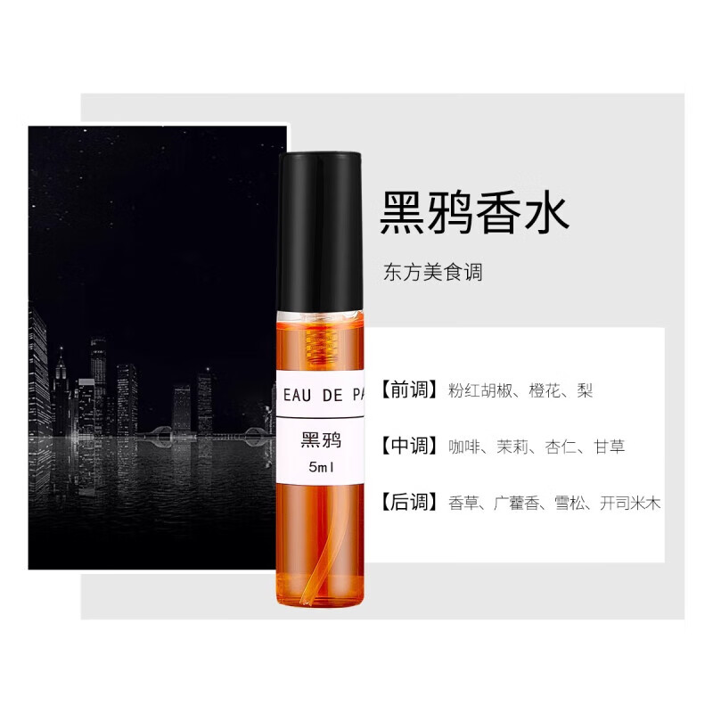 LeeziINS perfume gift box reverse Paris set sample lasts for 72 hours, 5-piece set, Christmas gift