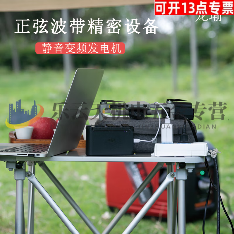 Pupan Low Noise Variable Frequency Gasoline Generator 220V Small Portable Home Outdoor RV Camping Travel Stall Variable Frequency Low Noise - 4500 Watts - Remote Control/Electric Start/Hand