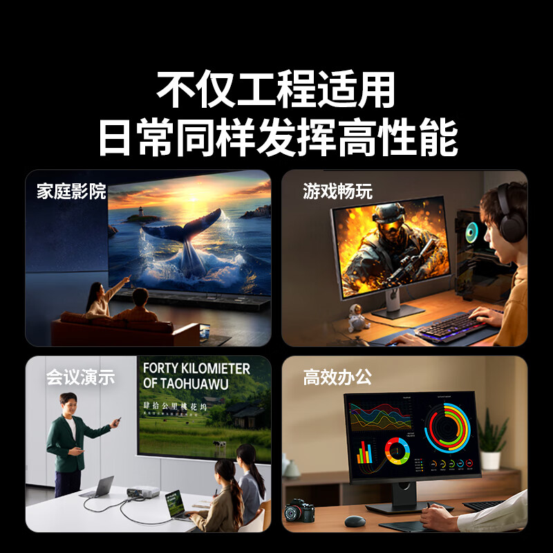 Greenlink HDMI cable version 2.0 4K digital high-definition cable 2-meter video cable engineering grade laptop set-top box connection TV projector display data connection cable 10107