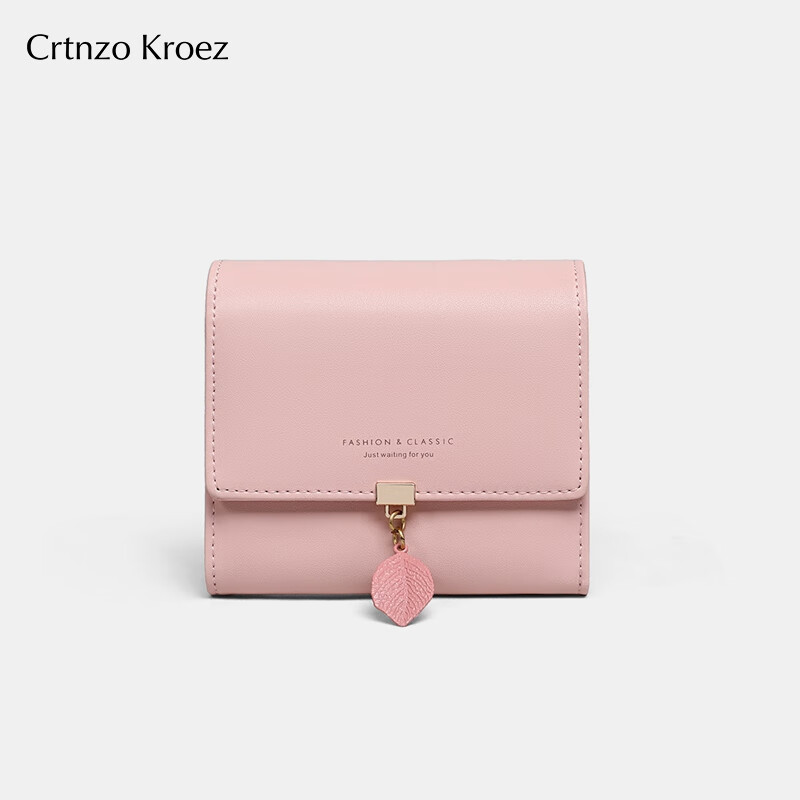 CRTNZO KROEZ Light Luxury Wallet Women's Short 2026 New Coin Purse Women's Card Holder New Year's Valentine's Day Birthday Gift Practical Pink - Light Luxury Gift Practical Birthday Gift for Girlfriends Wife Girls Girlfriends