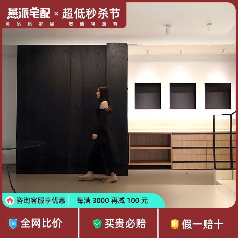 Customized 180-degree flat folding door sliding folding door bedroom bathroom kitchen aluminum wooden door living room custom flat folding door custom product 180 flat folding door display 04