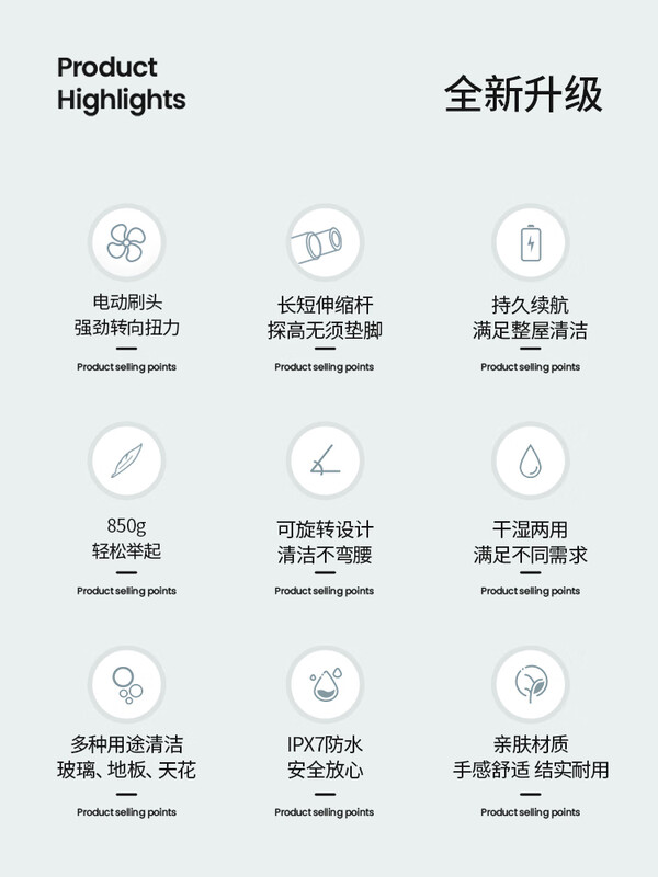 Yusenyi household wireless electric window cleaning machine glass cleaning robot high-rise ceiling automatic cleaning machine car cleaning machine 1 piece of chenille + 1 piece of fine velvet