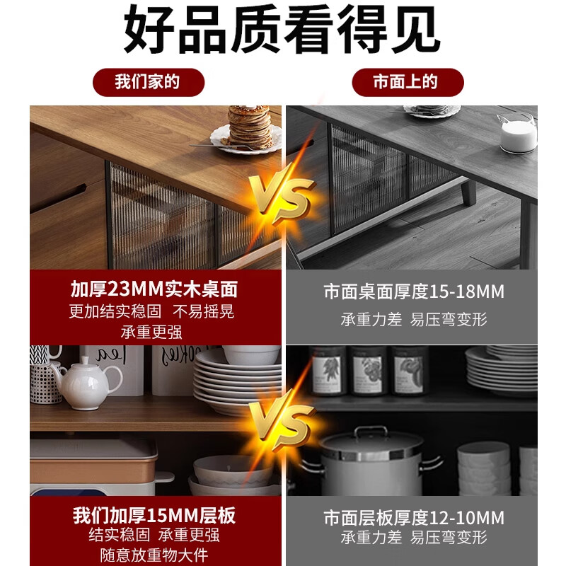 Bomeng Foldable Dining Table Retractable Sideboard Solid Wood Legs Integrated Small Apartment Island Dining Table Home Rotating Chinese Bar Table Sideboard Dining Table Integrated Length 129 Width 40 Height 79cm Free Delivery 120cm