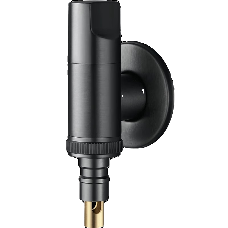 Ingenuity - Kohler faucet, fully automatic washing machine, four-point automatic water stop valve, anti-falling drum, ultra-short, Haier washing machine, bright silver, full copper thickened valve