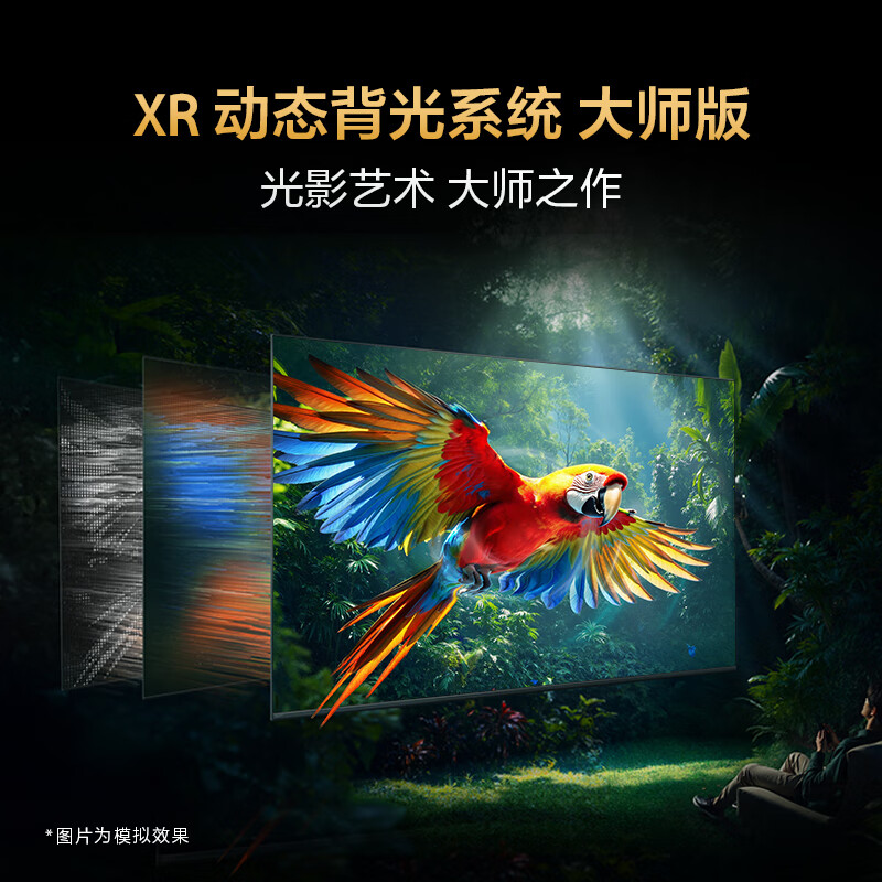 Sony (SONY) K-55XR50 55-inch Sony TV 5 Series New MiniLED 4K120Hz High Brush Ultra-Thin Smart XR Chip Level 2 Energy Efficiency X90L Upgrade 55-inch K-55XR50 Level 2 Energy Efficiency