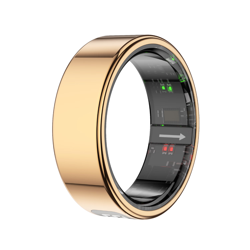 Vegeta 2025 new smart ring multifunctional heart rate blood oxygen sleep health monitoring multi-sport mode recording step counting running smart ring rose gold heart rate blood oxygen/remote photography, etc. 13# inner diameter 22.4mm circumference 70.4mm