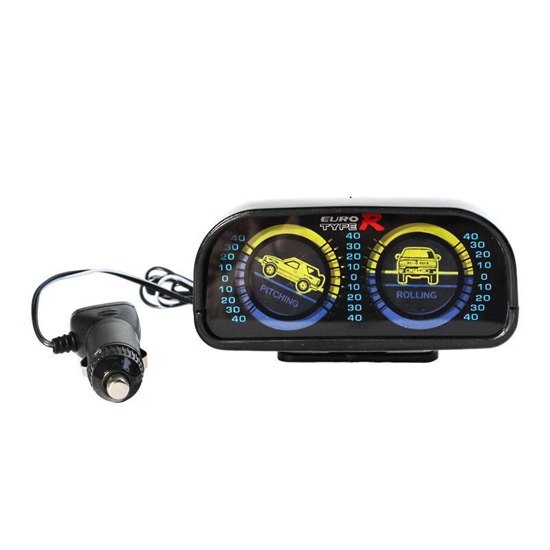 Car off-road balance meter with light, adjustable slope meter level meter, car self-sensing off-road modified level meter
