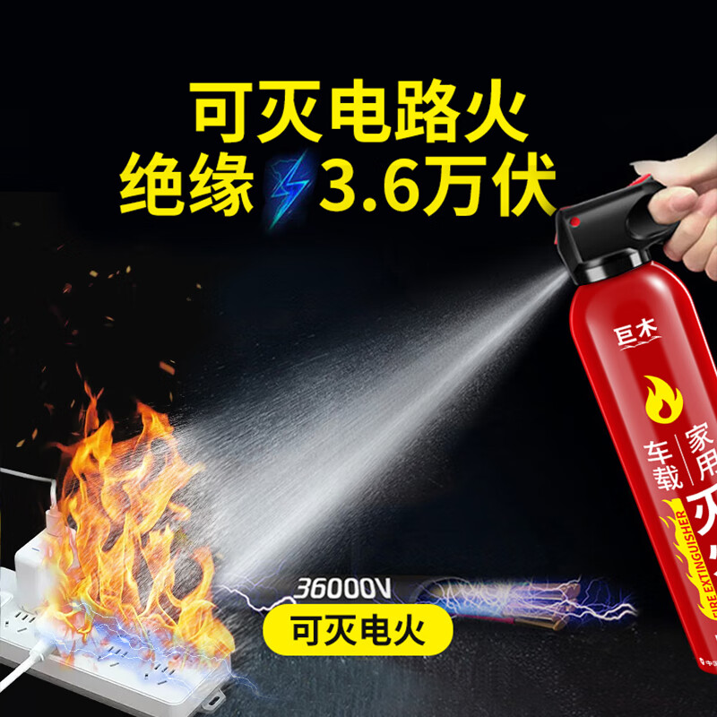 Giant wood train artifact household supplies safety hammer car window breaker self-driving travel home car supplies essential fire extinguisher 620ml water-based fire extinguisher fire 3C dual certification