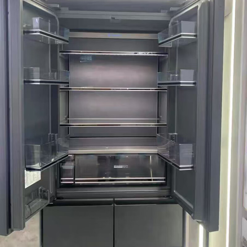 Panasonic NR-W461BF-K multi-door built-in refrigerator, ultra-thin 453 liters, Nanoyi dual-cycle automatic ice making, tail cargo machine, slight defects, black