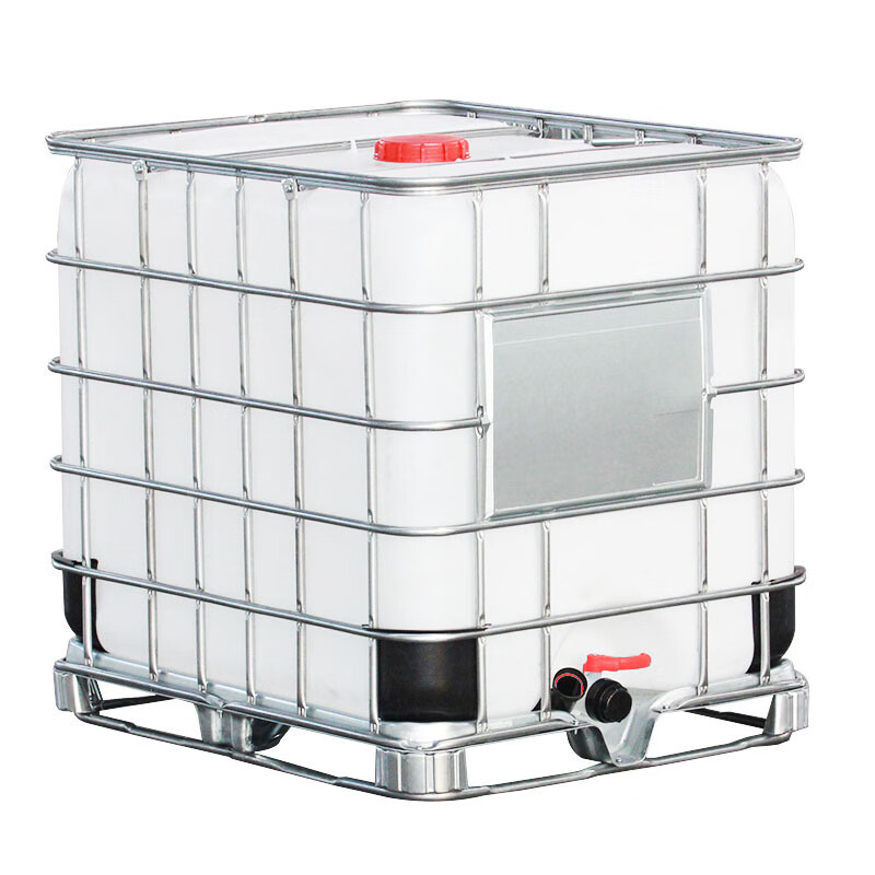 Pupan brand new ton barrel IBC container barrel diesel barrel water storage barrel thickened plastic square barrel storage water tank ton barrel chemical barrel washed second-hand ton barrel 1000L does not include freight