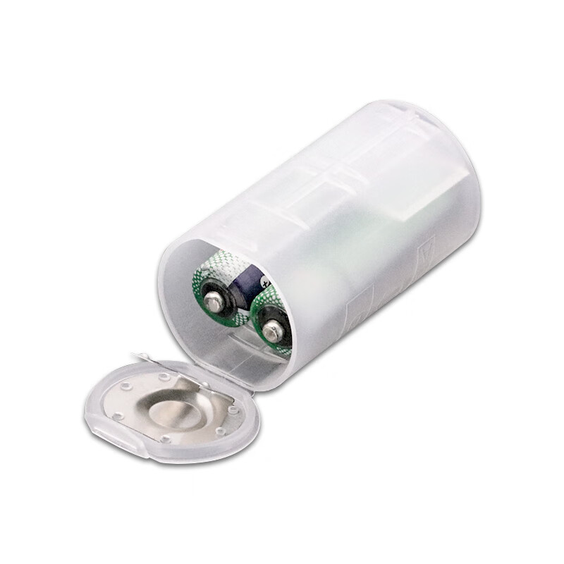 Dafuri No. 5 to No. 1/2 battery converter, No. 7 to No. 5 emergency conversion barrel, negative electrode with copper bottom, AAA to AA/C/D, No. 7 to No. 5, with metal sheet at the bottom (2 pieces)