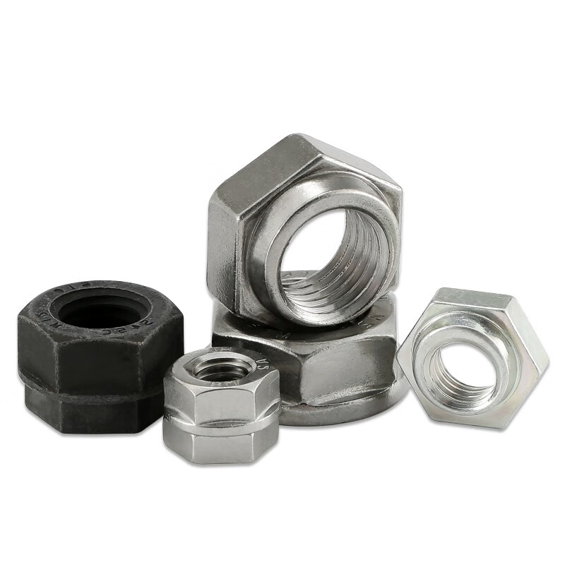Henghu Japan imported Hadlock non-loosening nut locking stainless steel anti-loosening nut galvanized screw cap 304 stainless steel M12