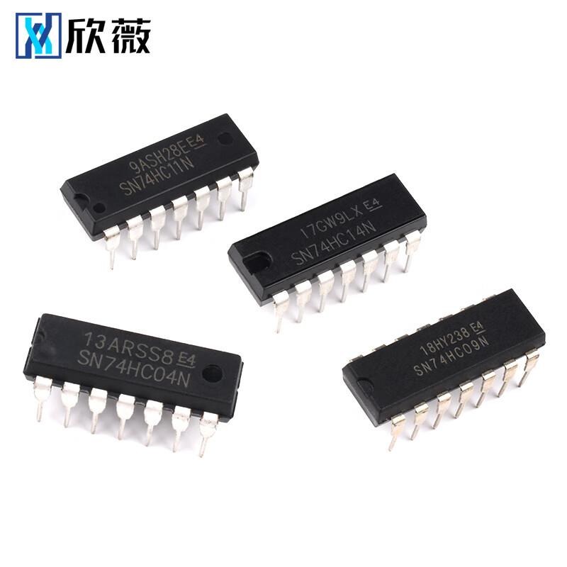 SN74LS00 01 02 03 04 05 06 07 08 09 10 11 14N chip plug-in SN74LS04 package DIP-14