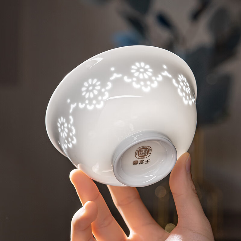 Rich Jade Exquisite Tableware Set Pure White Dishes Set Jingdezhen New Home Use High-end Light Luxury Youmeng Tableware Set 30 Pieces