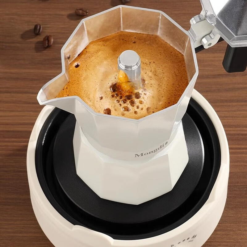 Mongdio Double Valve Moka Pot Set Moka Coffee Pot Hand Brewed Coffee Extraction Pot Espresso Machine Double Valve Moka Pot 8-piece Set