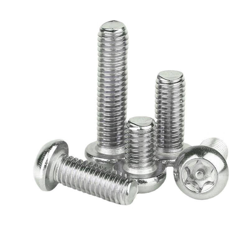 Kezitu 304 stainless steel American round head inner plum blossom with core bump anti-theft screws 10#-24 8#-32 1/4- 1/4-20*5/8 (500 pieces)