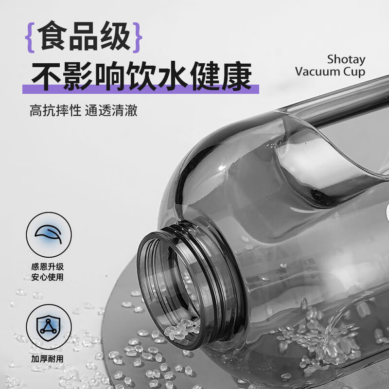 Shantai large-capacity water cup plastic cup ton bucket cup portable sports water bottle large capacity 1.5 liters 7295 purple