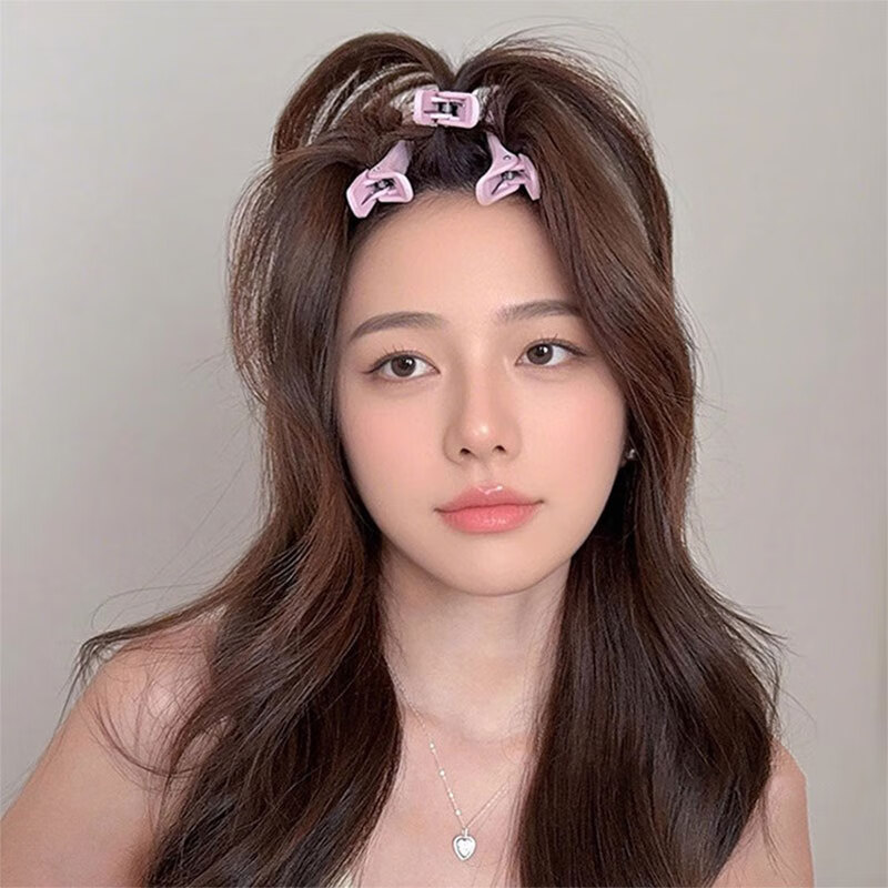 Royal Code Candy Color Side Bangs Duckbill Clip Hair Clip Fluffy Positioning Clip Headwear 6-piece Set